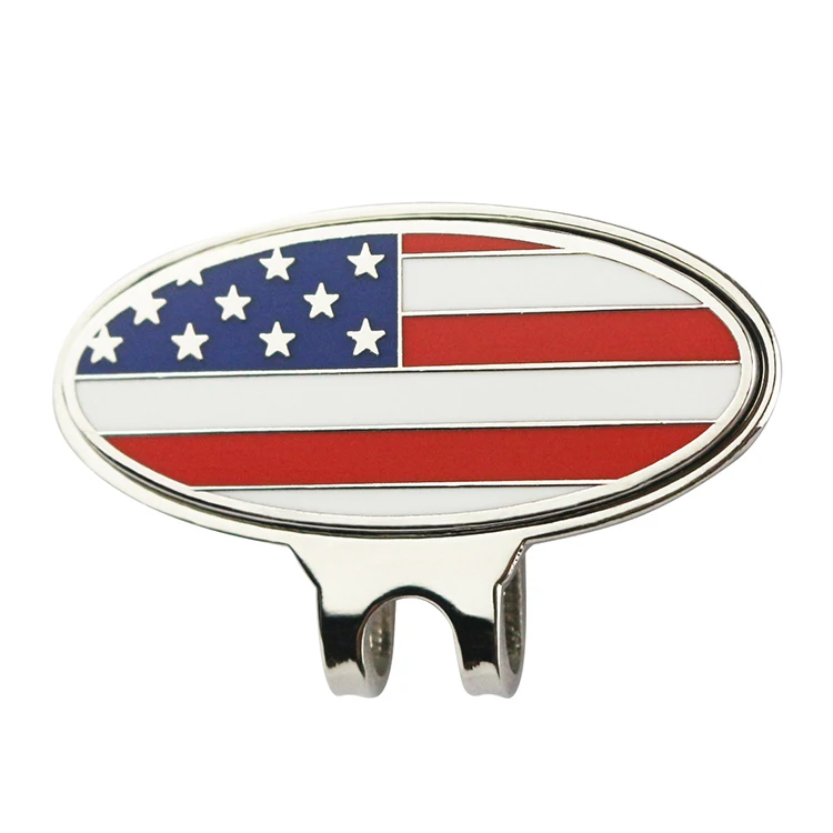 Wholesale Metal Magnetic Ball Marker Hat Clip Set For Golf And Hat Clip Set golf hat clip ball marker