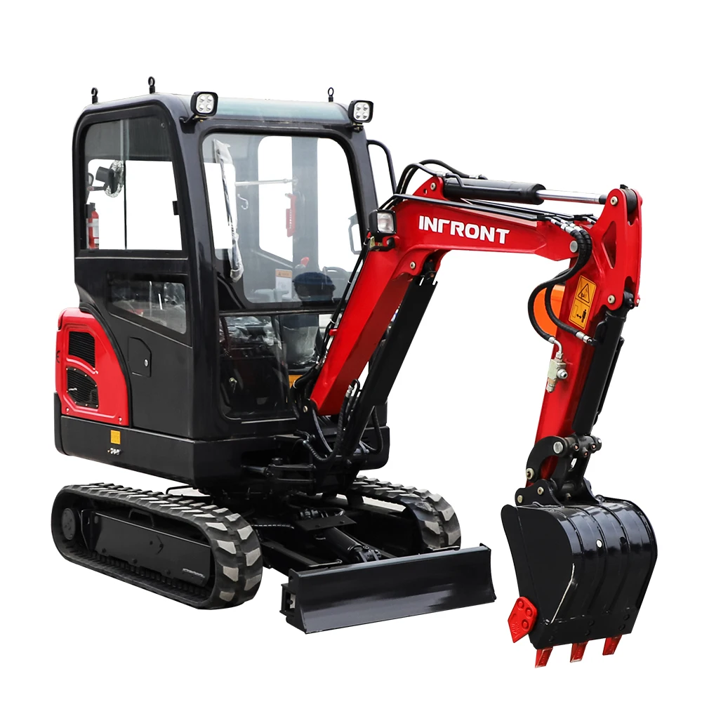 Earth Moving Machinery 1t  1.5t Digger Small Bagger Compact Hydraulic Crawler Excavator