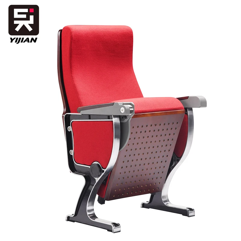 High Quality Solid Wood Lecture Hall Chair Modern Design for School Mall Theater Furniture for Auditorium Cinema