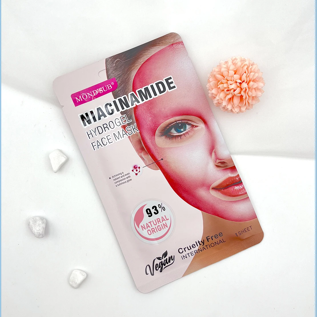 Korean Vegan Soothing Crystal Collagen Mask Face Beauty Skincare Moisturizing Gel Sheet Hydrogel Face Mask