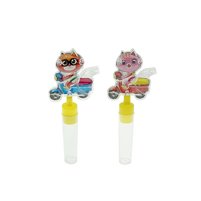 Children Empty Candy Toys with Plastic Cartoon Whistle Dispenser Container Promotional Toys for Bulk Sweet Hard Candies Fudge