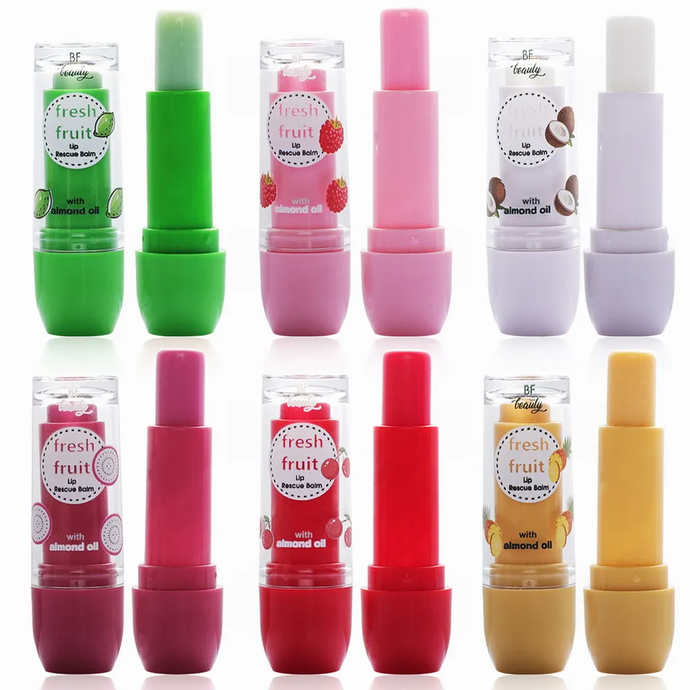 Fresh Fruit Lip Rescue Balm Acid Hylaluronic Cheap Girls Character Change Color Avocado Alovera Vitamin E Flavor Lip Balm