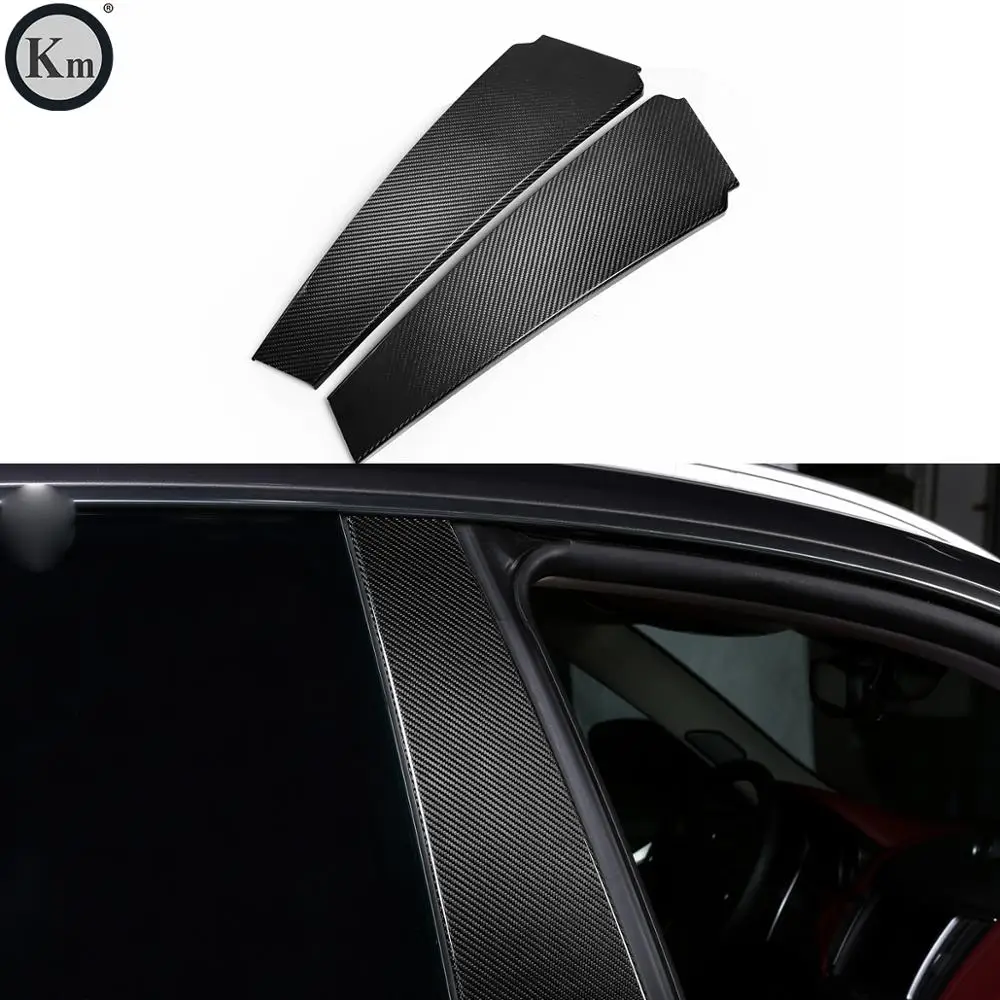 KM для Maserati ghiали Quattroporte M156 M157 2014-2016 углеродное волокно средняя отделка столба отделка окна Литье отделка