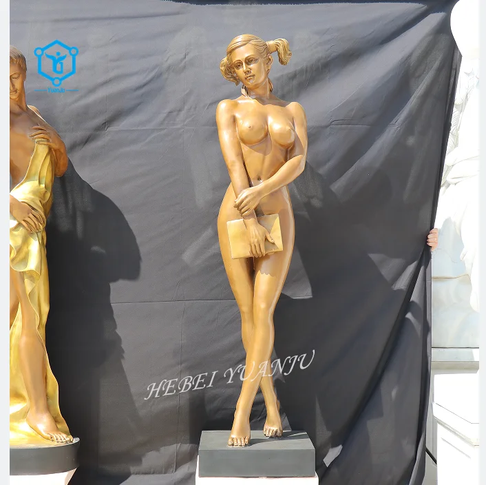 YUANJU Outdoor Full Size Large Nude Statue Bronze For Sale