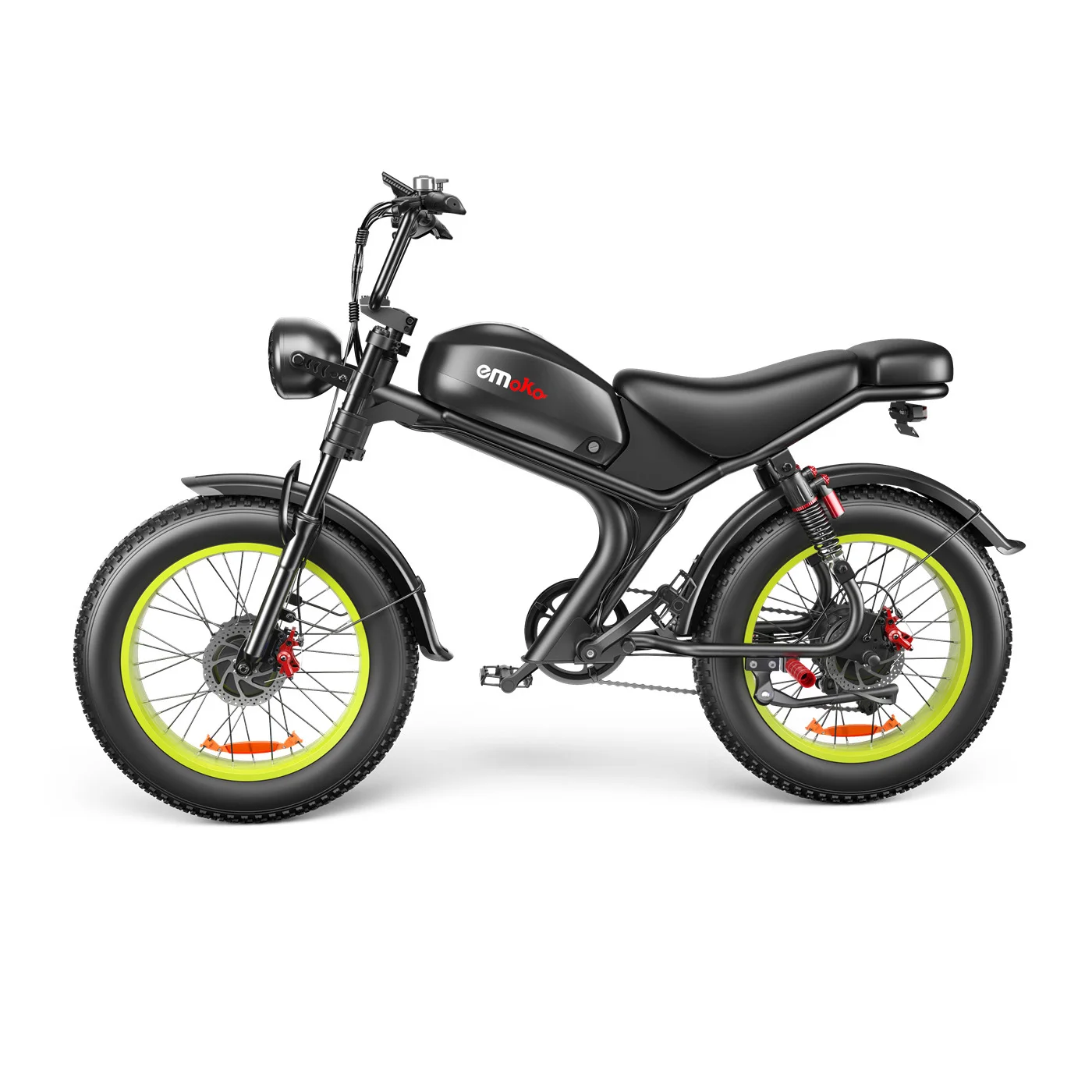 Dual Motors Fat Tire Off-Road Electric Bike 48V C93 1000*2 23ah Battery 7 Speed Customized Logo OEM 1000*2 E-Bike for Eu USA