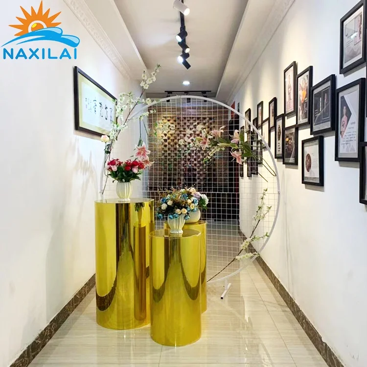 Кристально прозрачная акриловая подставка NAXILAI для цилиндров, белые круглые подставки под золото