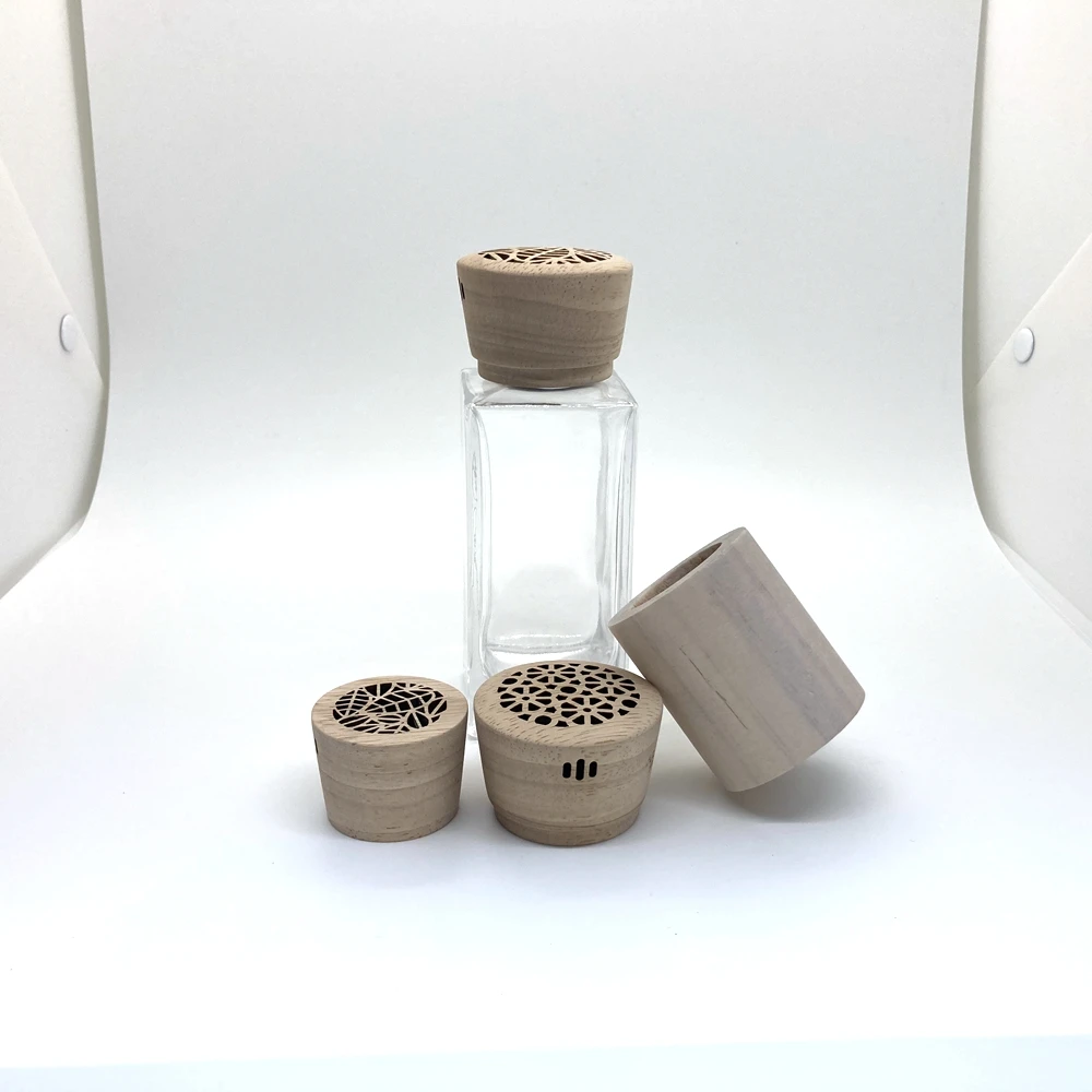 China Good Supplier Wooden Perfumr Cap With Metal Inner For Perfume Bottle