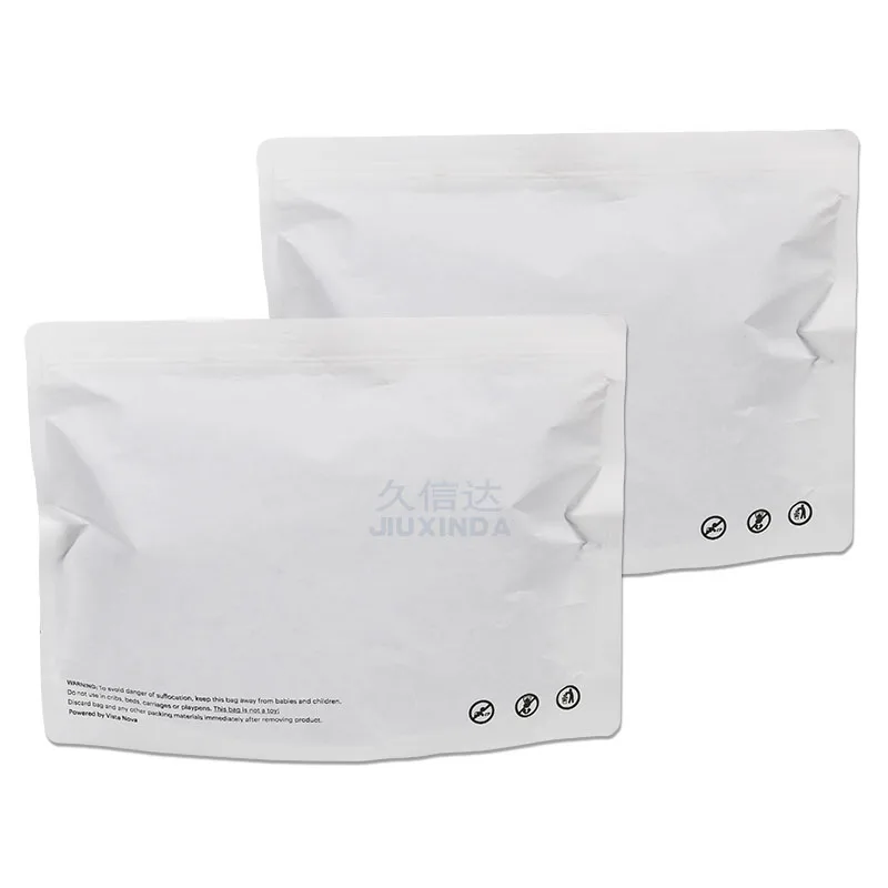 alibaba trusted suppliers eco friendly custom white kraft paper stand up pouch with your own logo