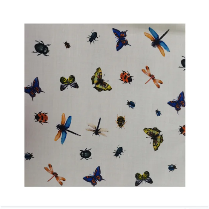 High Quality Silk and Cotton Comfortable and Breathable Digital Printing Silk Cotton Fabric for Blouses and Shirts