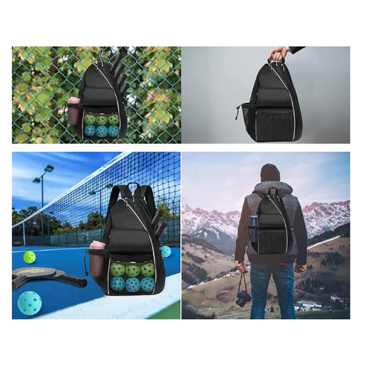 suppliers customizable men usa black canvas oxford sport pickleball backpack stylish women waterproof sport bag backpack 2023