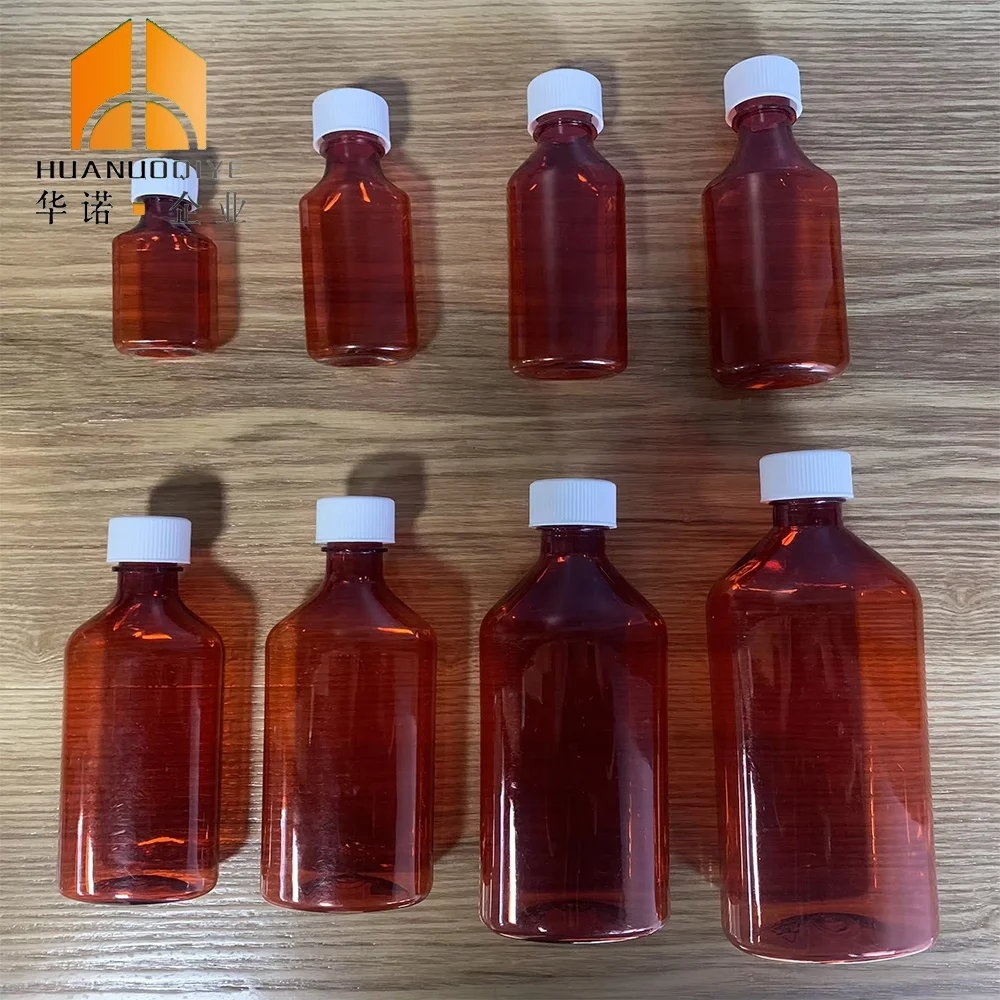 2oz 4oz 6oz Medicine Plastic Liquid Bottle Oval Cough Syrup Medicine Container