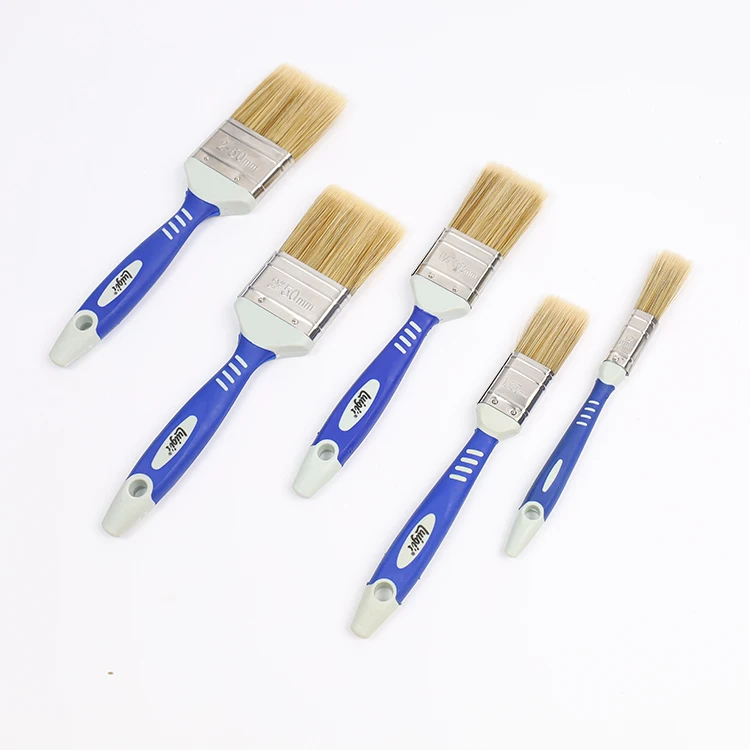 Manufacturer Direct Selling Imitation Wool Natural Hair Handle Wall Paint Design Brush