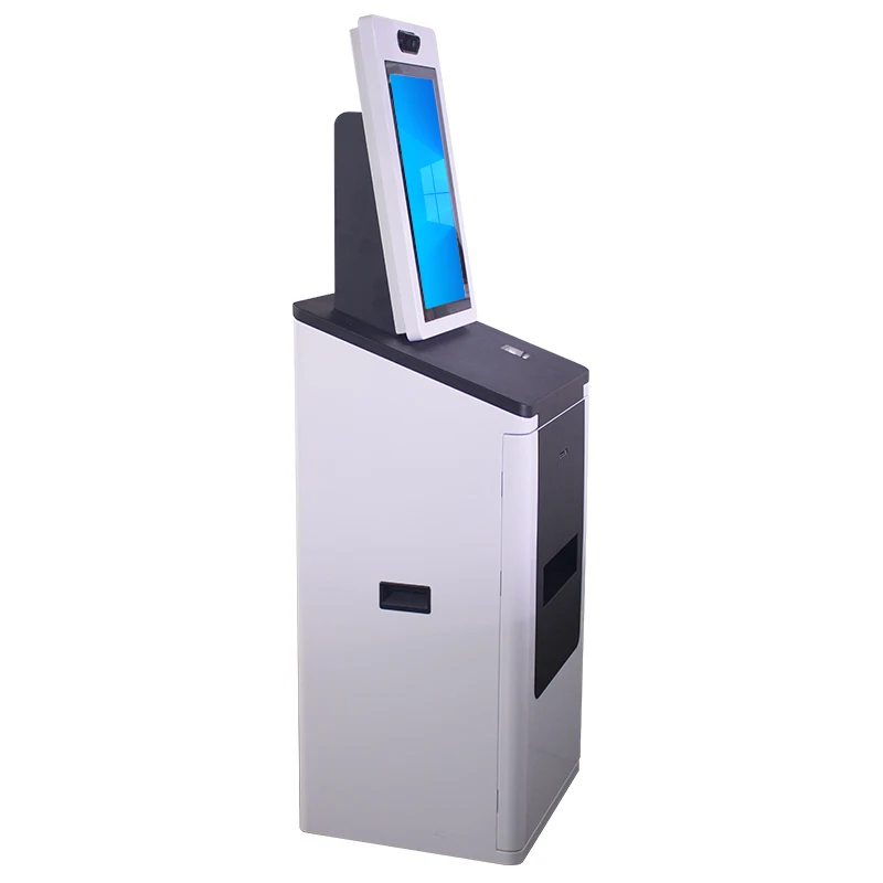 Floor stand card dispenser info kiosk payment with printer QR Scanner kiosk machine queue management system self payment kiosk
