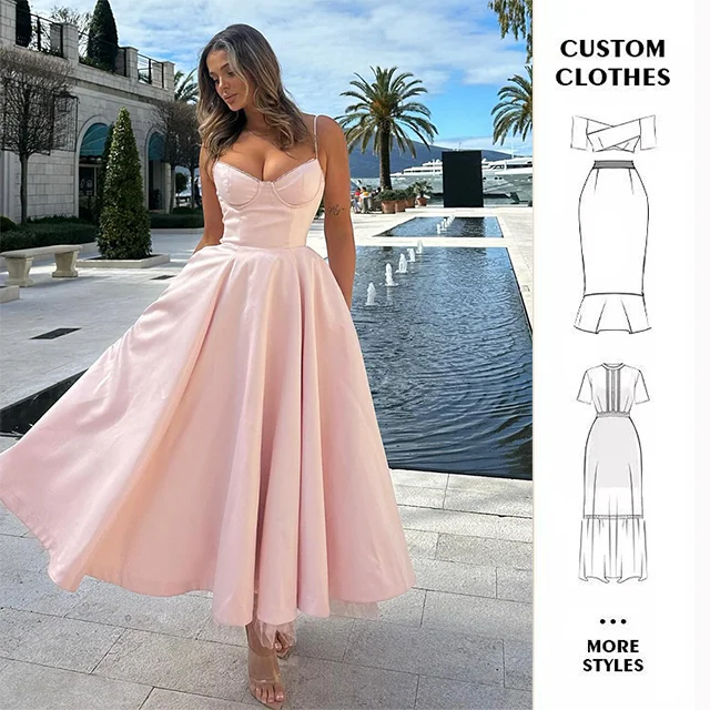 Bettergirl 2024 New Custom Summer Slip Elegant Midi Dress Fashion Sexy Clothing Women Casual Dresses With Lace Club Vestido