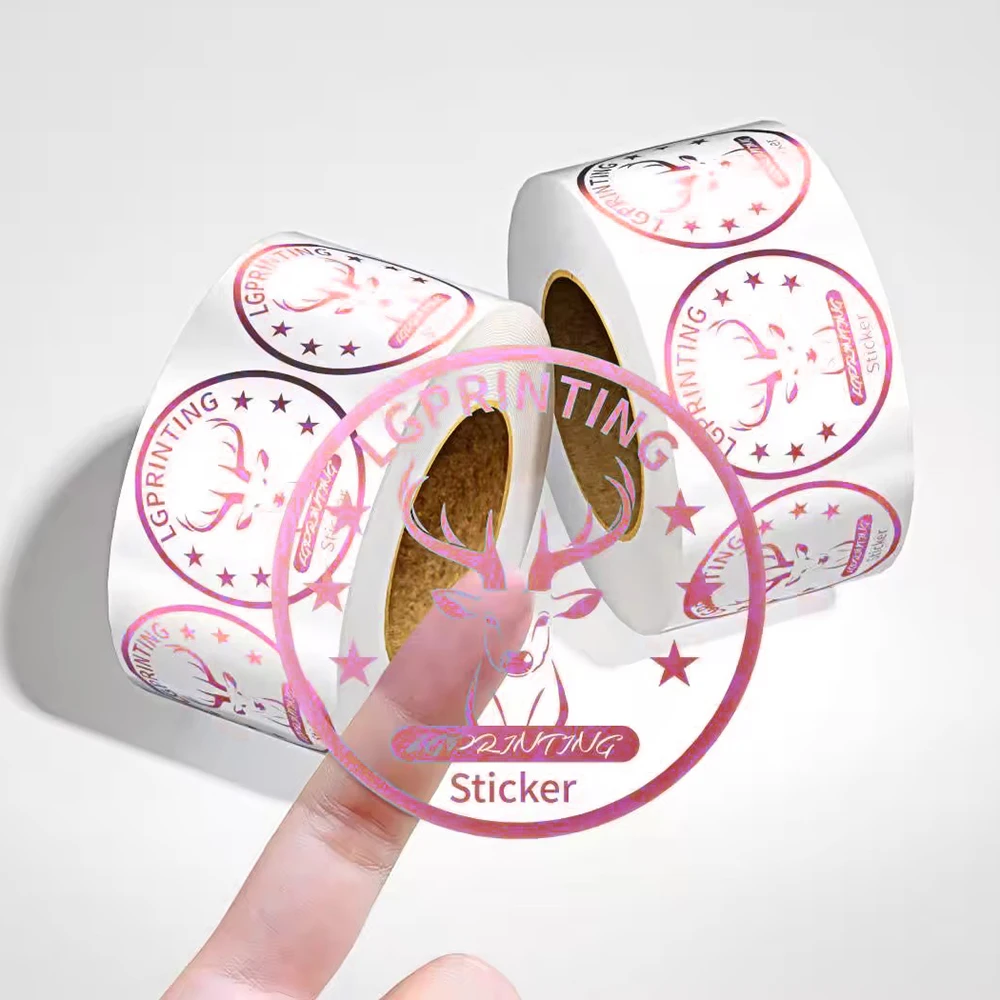 Etiqueta Custom Self Adhesive Packaging Label Logo Printing Waterproof Clear Gold Foil Bottle Jar Transparent Round Logo Sticker