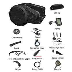 TRUCK RUN M09 Brushless Mid Motors 48v 1000w Electric Bicycle Motor For Electric Bicycle