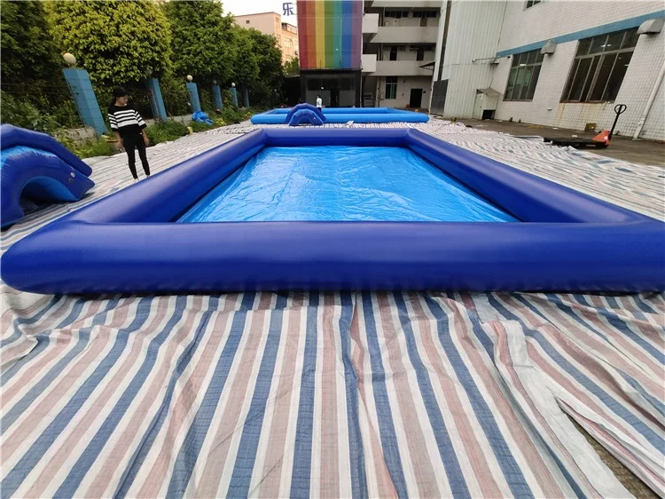 Customized Inflatable Swim Pool PVC Tarpaulin Water Slide Commercial Water Park Pools
