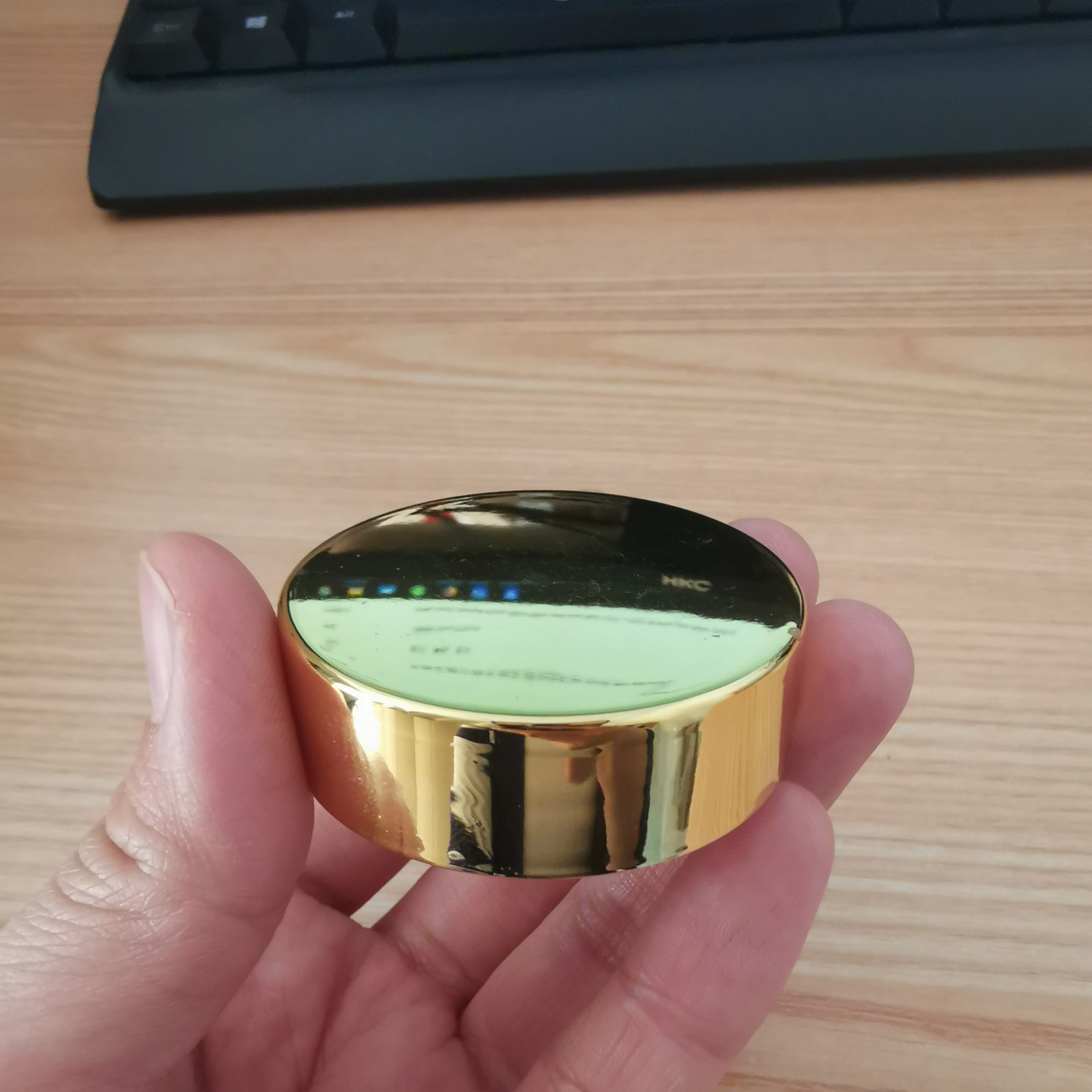 Hot Sell 56/400  89/400 shiny silver and rose gold aluminum plastic lid