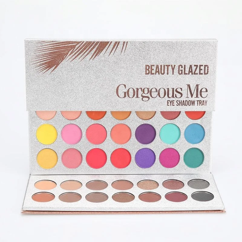 Beauty Glazed Новое поступление 63 оттенка тени для век Палитра Блестящий макияж матовые палитра макияжа