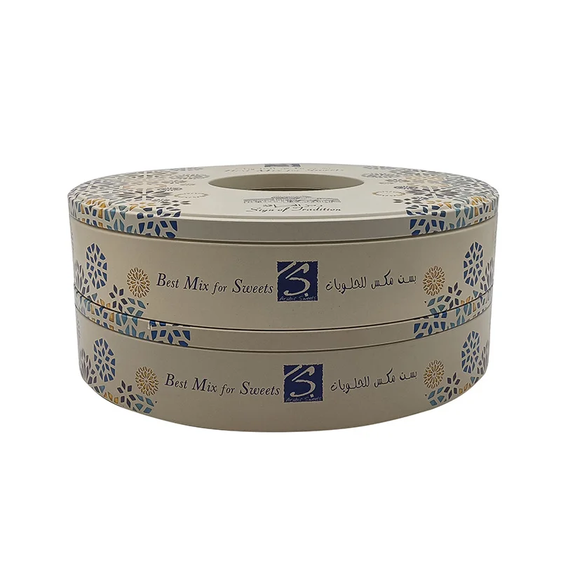 Manufacturer customized metal packaging tinplate can food high-grade biscuit ring iron box tin boxes for food