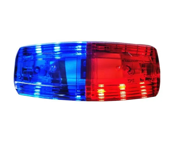 custom logo red blue yellow LED shoulder beacon light clip type with USB charger