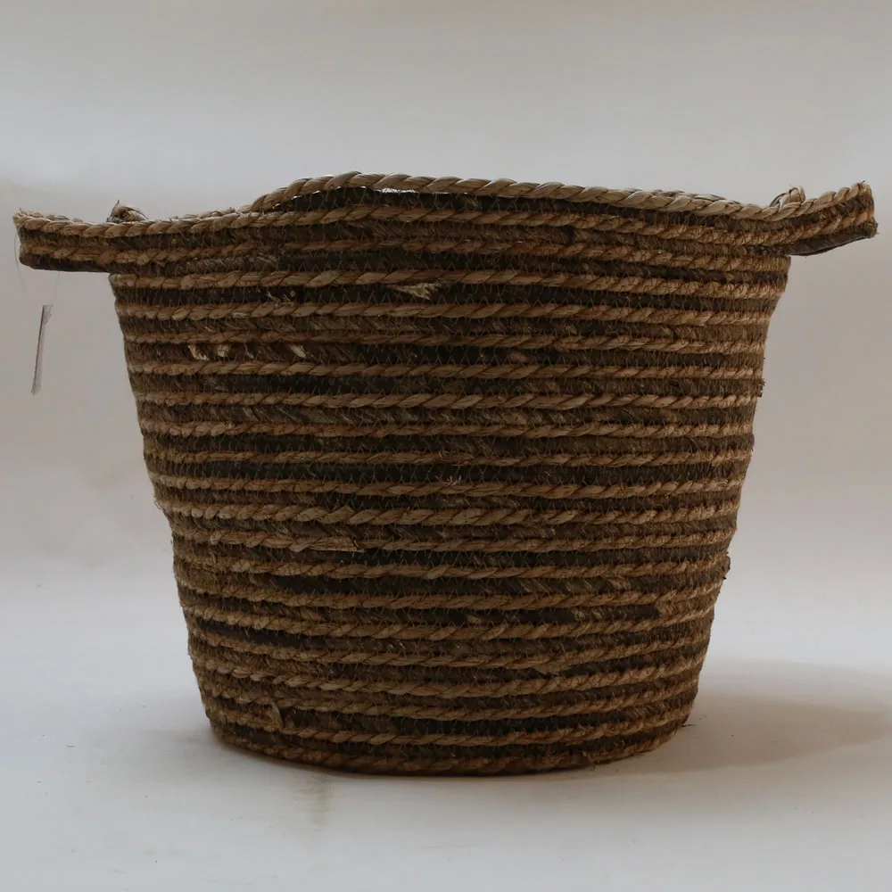 cheap woven baskets woven fruit basket Water Hyacinth Round Woven Basket