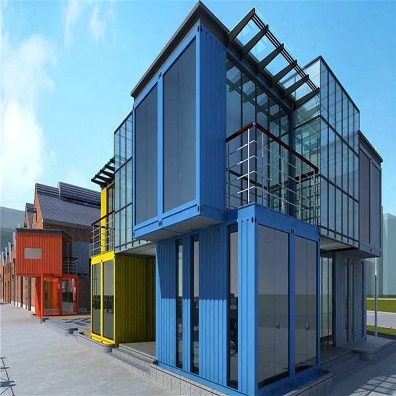 Newest design container houses for company meeting rooms container homes 40ft 3 bedroom house villa