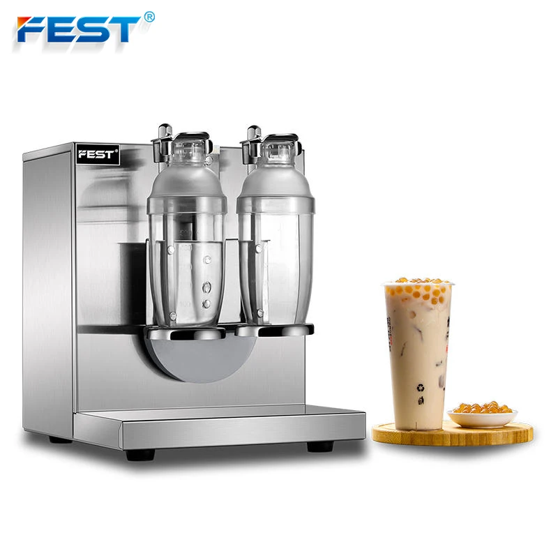 Double Head Automatic Bubble Tea Milk Tea Shaker Machine for sale