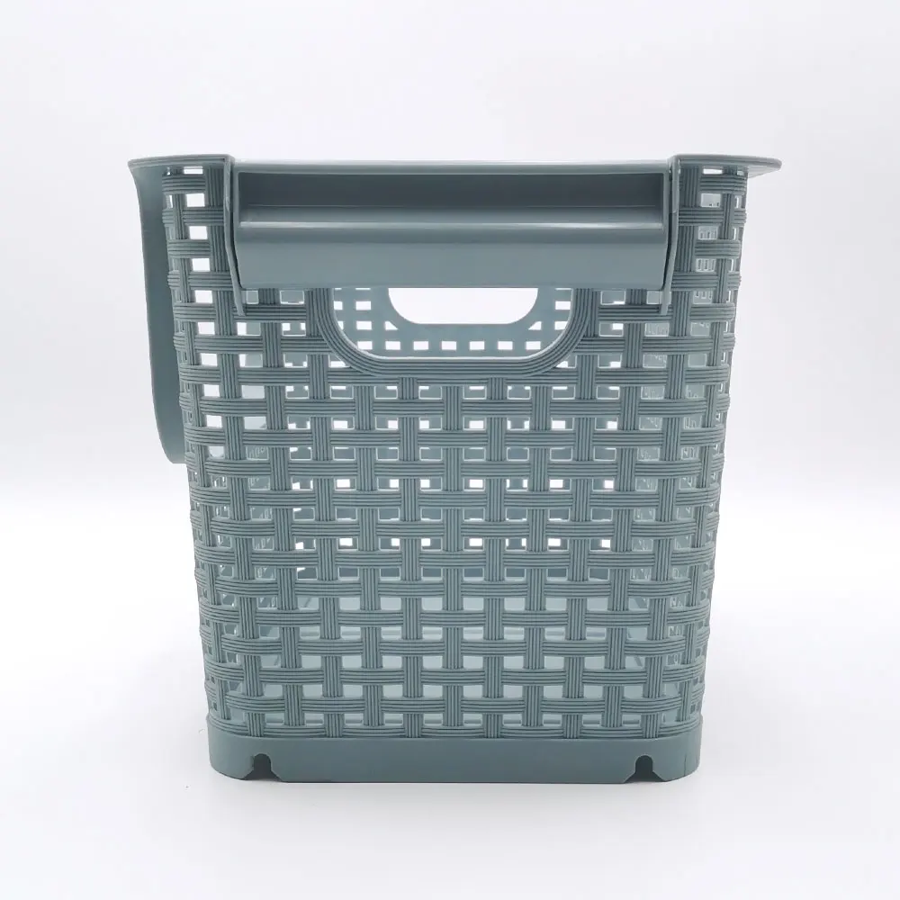 SA-9610 Plastic Weave Basket Portable Stackable Storage Baskets