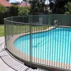 Cheap Aluminum Pool Fence Galvanized Frame Chain Link Design Rodent Proof Garden Decorative Includes Fencing Gate Accessory