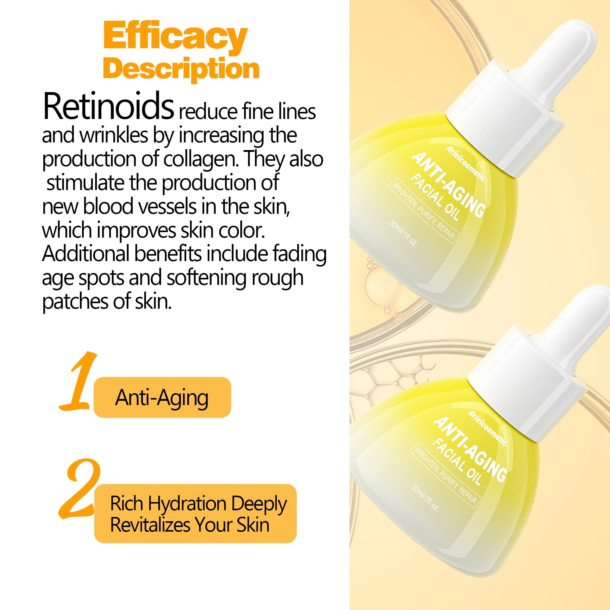 OEM/ODM Private Label 30ml Anti-Aging Facial Oil