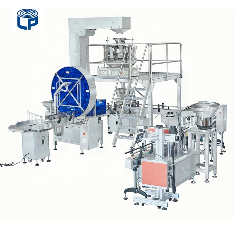 Smart Machine Food Granules Weeds Grain Filling Packing Machine 10 14 Multi heads Weight Nuts Snacks  Automatic Grain Filler