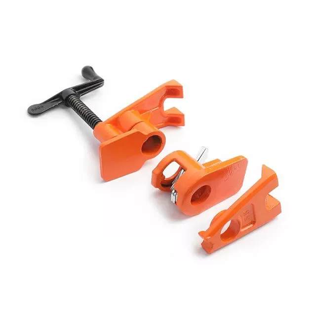 Quick Release Woodworking Cast Iron Adjustable Pipe Clamp