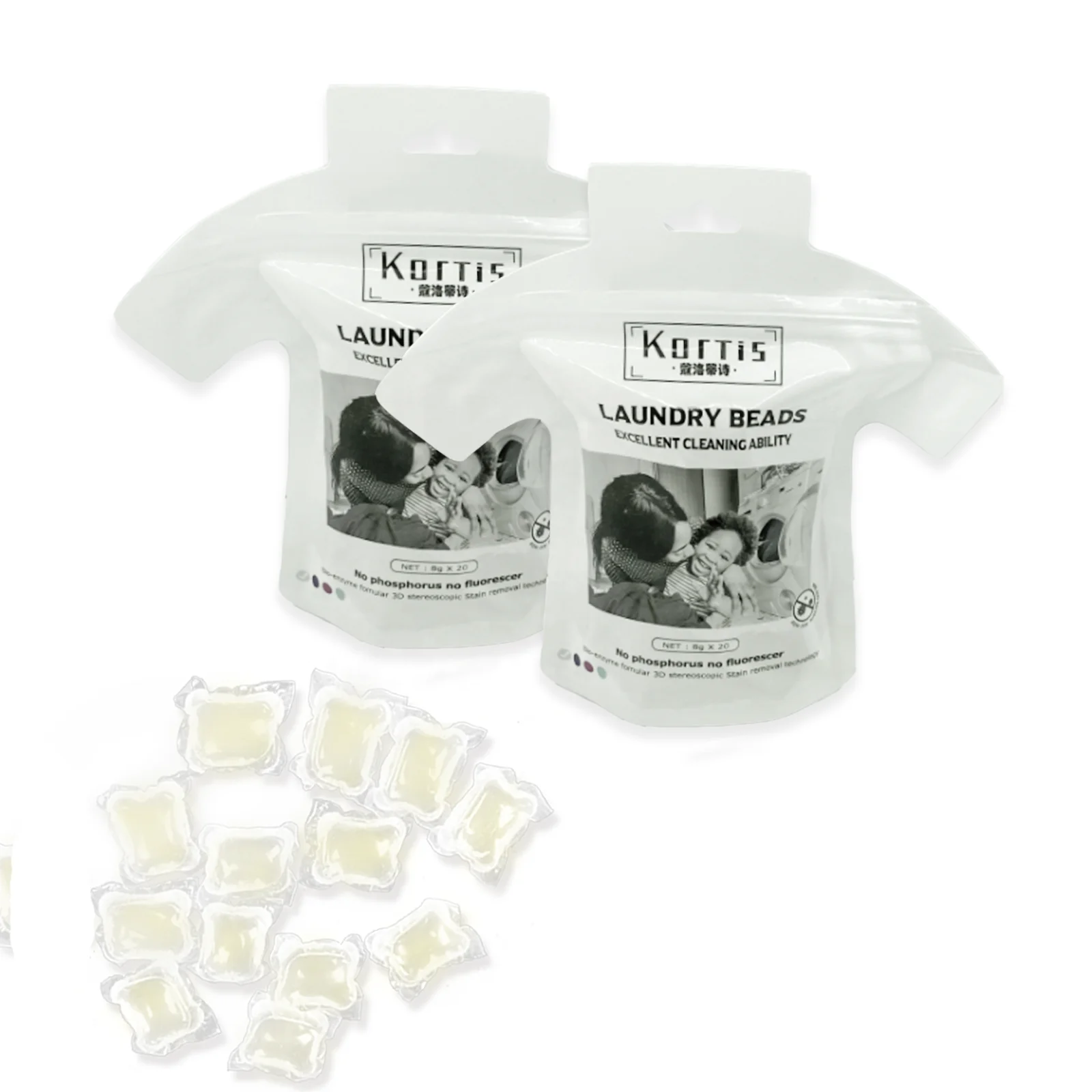 Low Moq Super Clean Condensed PVA Water Soluble Film laundry condensate beads 8g