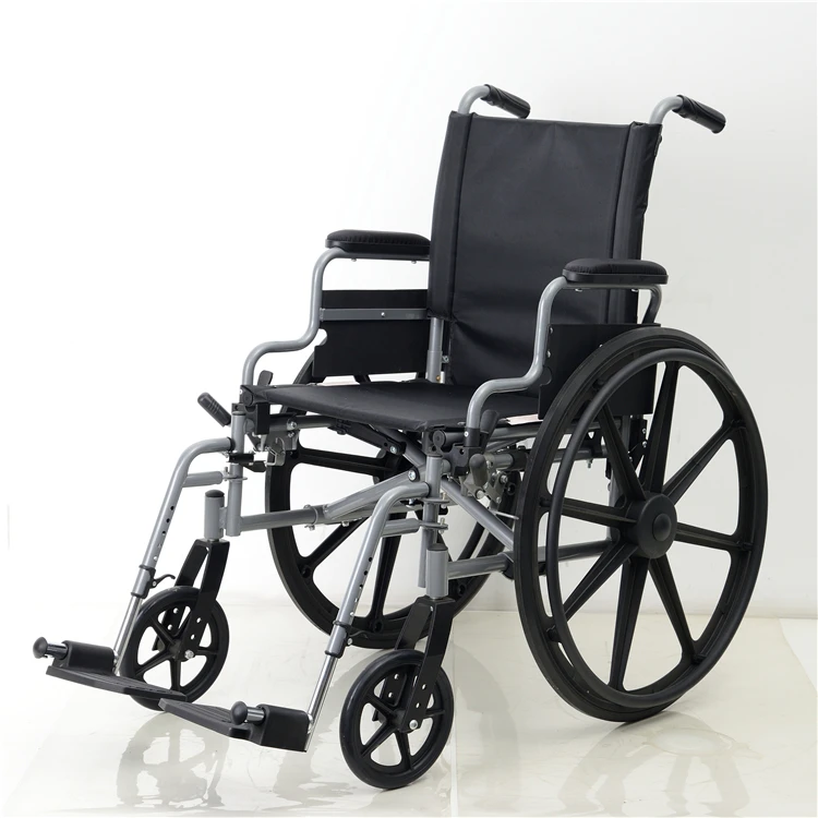 Aluminum wheelchair detachable leg stroller-type wheelchair aluminum ultralight wheelchair foldable