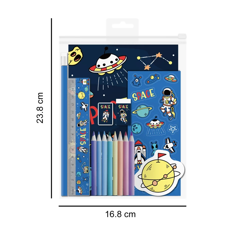 Персонализированные школьные принадлежности из ПВХ с милым мультяшным рисунком для девочек, 2022