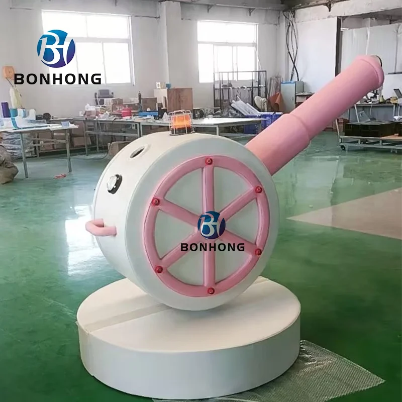 Bonhong High Quality Ball Pool Play Machine Cannon Ball Air Blaster Indoor Soft Air Ball Gun Game For Kids Playground