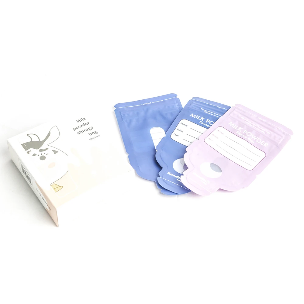 Custom Portable Gravure Printing Powdered Storage Plastic Package Zipper Bag Milk Powder Storage Bag Easy Tear Bags