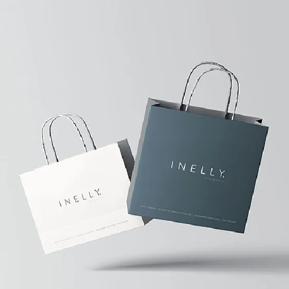 Customized band of labels, Hua Hua Bai Band with a handle, high -quality shopping cowhide bag