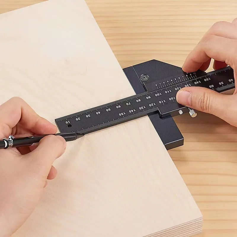 Carbon Steel Galvanized Stainless Steel Strong Not Easy to Damage Durable woodworking T-shaped Precision Measuring Scale