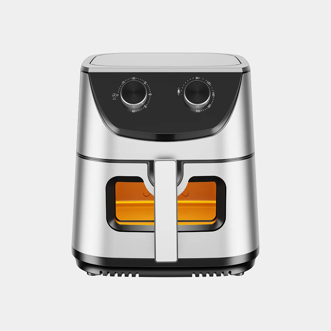 2024 Fryer Oil Free 8L Oven Mechanical Stainless Steel Home Use Touch Screen Air Fryer