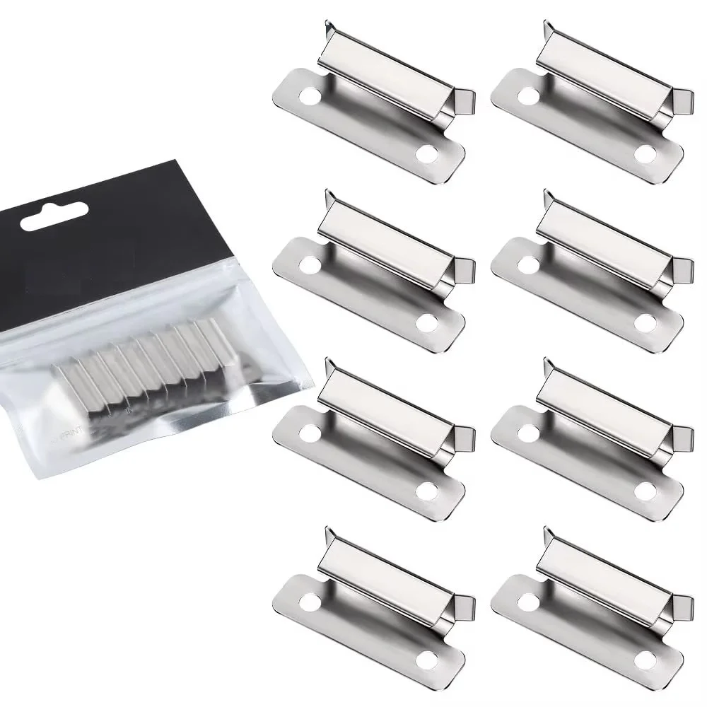 Ender 3 Glass Bed Clips 8Pcs 3D Printer 7mm Stainless Steel Silver Bed Clips 3D Bed Clamps for Ender CR-10 Series