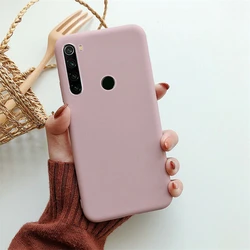 Matte Plain Shockproof Slim Soft TPU Case Cover For Xiaomi Redmi 8 8A Note 5 6 7 8 Pro Phone Case Cellphone accessories