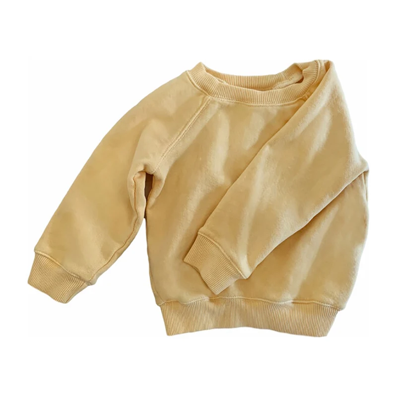 
Baby Spring and Autumn Fall Boutique Outfit Baby Classic Color Crew Neck 
