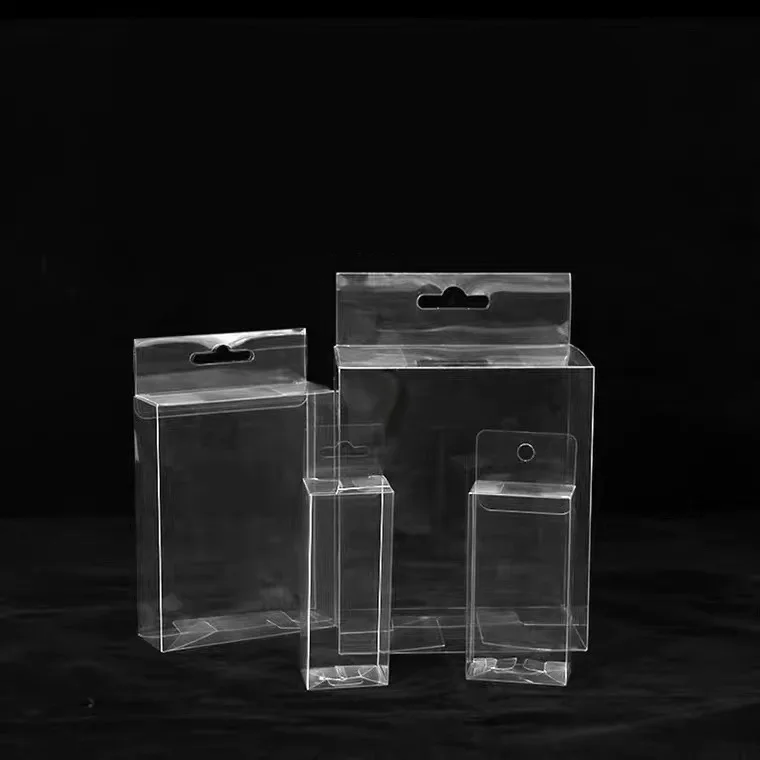 Wholesale Transparent Plastic Pvc Box Folding Clear Pet Packaging Box Gift Folding Clear PET PVC Transparent Plastic Box