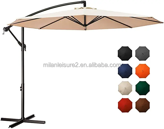 MiLan garden furniture Deluxe Patio Umbrella Outdoor Market Parasol target market Sunshade banana hanging umbrella