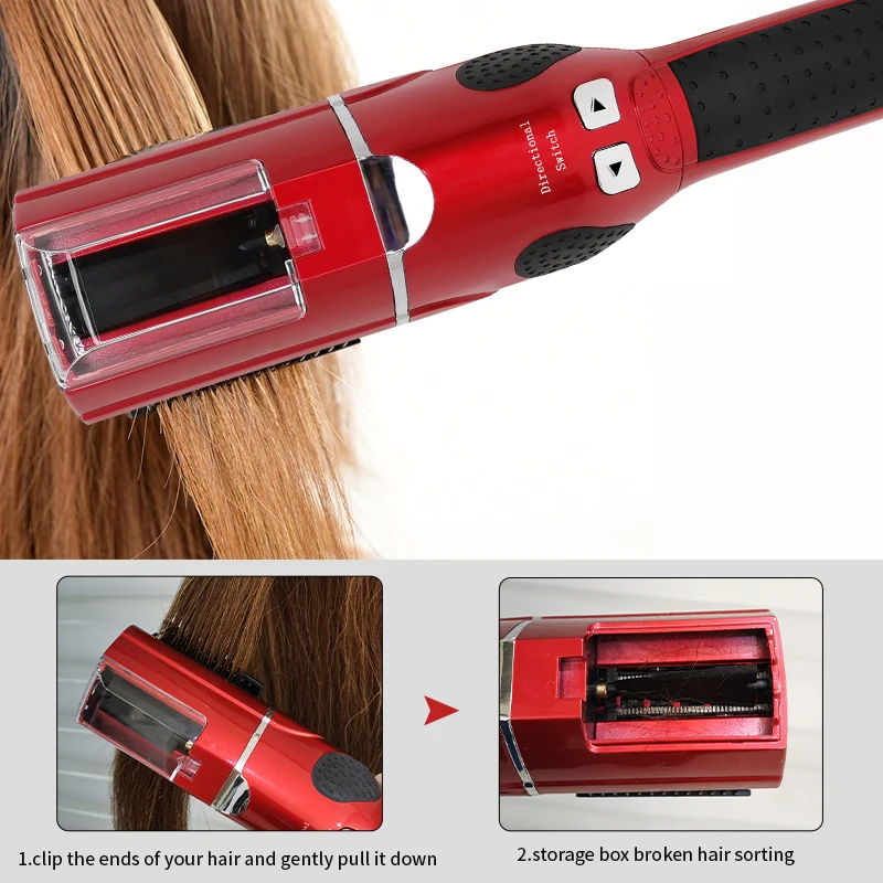 Pro Cordless Mini Split End Lady Hair Trimmer Electric Hair Clippers Trimmer Automatic Hair Split EndsTip Trimmer
