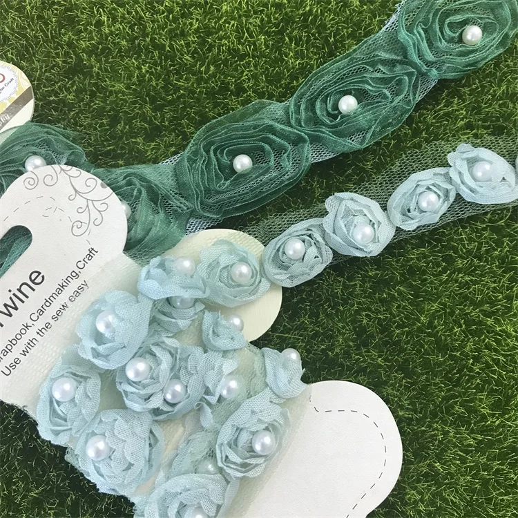 Custom Print Amazon Beautiful Home Decor Retail Glitter Silver Ribbon Wholesale Woven Trim African Lace Fabrics