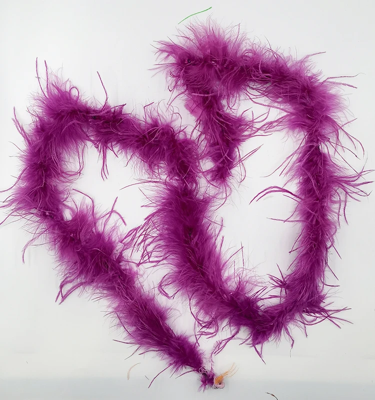 Hot Selling 9-11cm Dyed Ostrich Turkey Feather Boa 2 yards Colorful Ostrich Boa For Brazil Carnival Ostrich Turkey Feather Boa