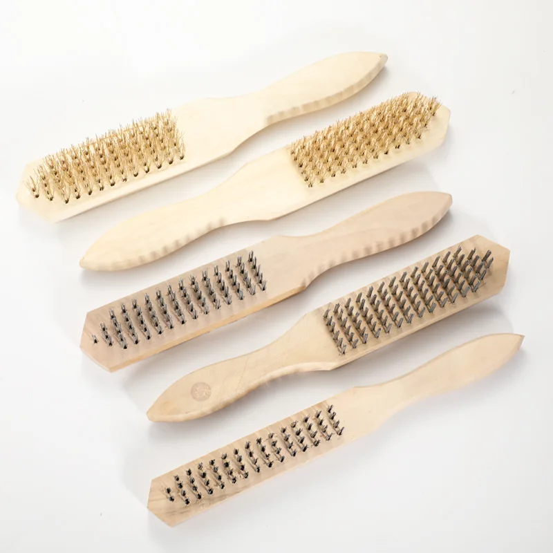 103 104 105 106 wooden handle steel wire brush for cleaning